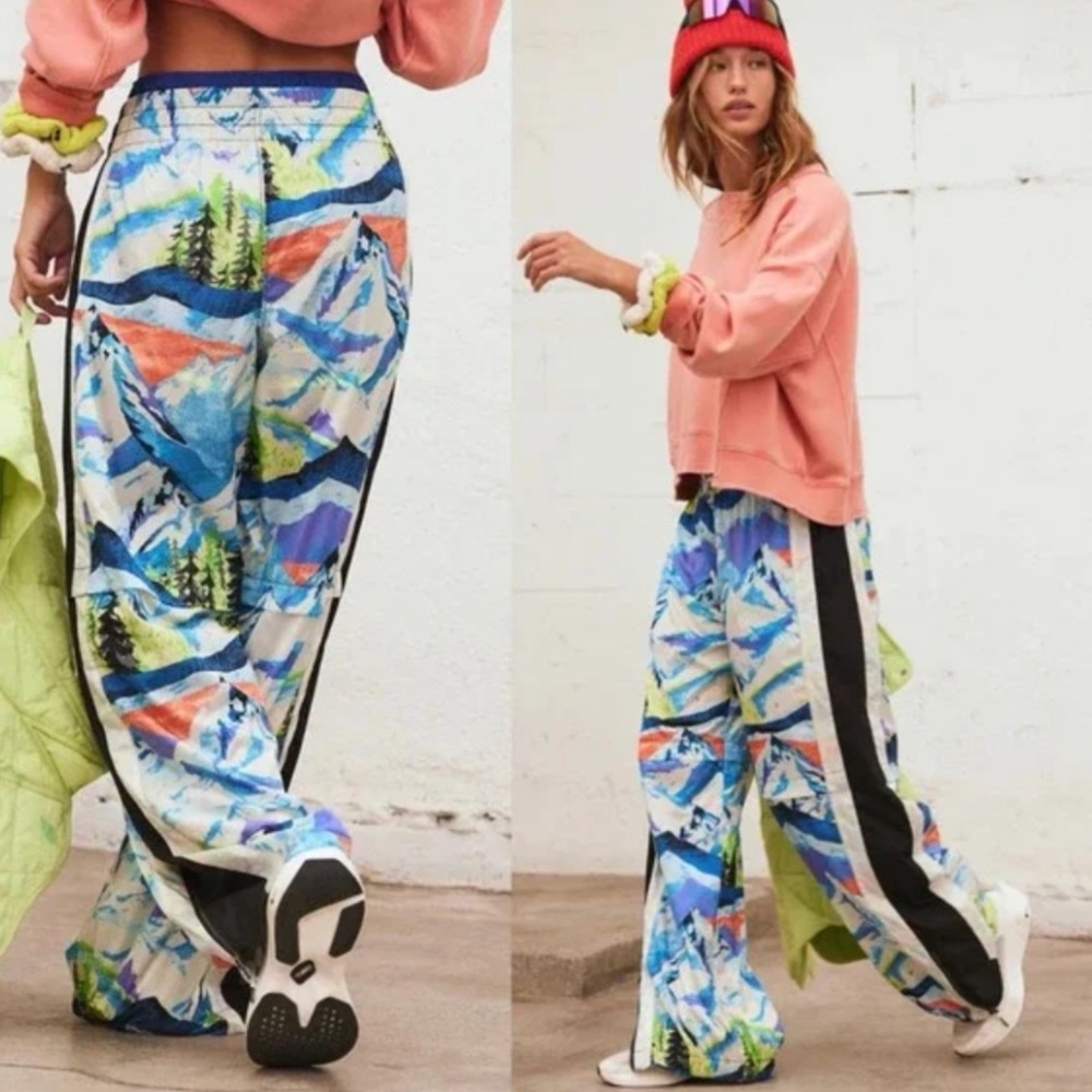 Free People Printed End Zone Pants